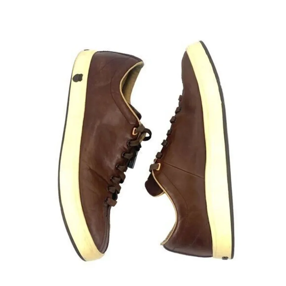 K-Swiss Clean Classic Low 02874289 Sneaker Brown Leather Mens  US 9 / EUR 42‎